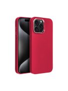 Frame iPhone 15 Pro Max közepesen ütésálló tok kameravédő kerettel, magenta