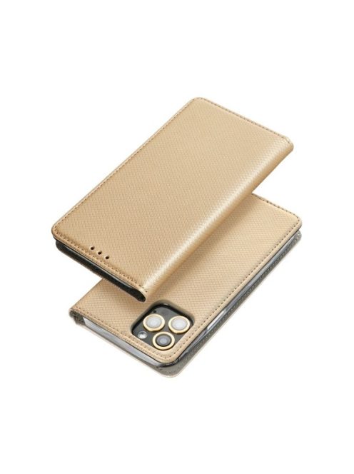 Magnet Xiaomi Redmi Note 13 Pro 4G mágneses flip tok, arany