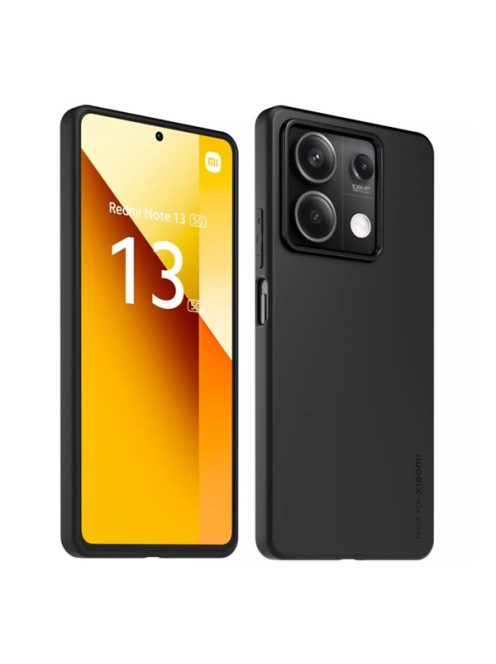 Xiaomi Redmi Note 13 5G gyári műanyag hátlap tok, fekete