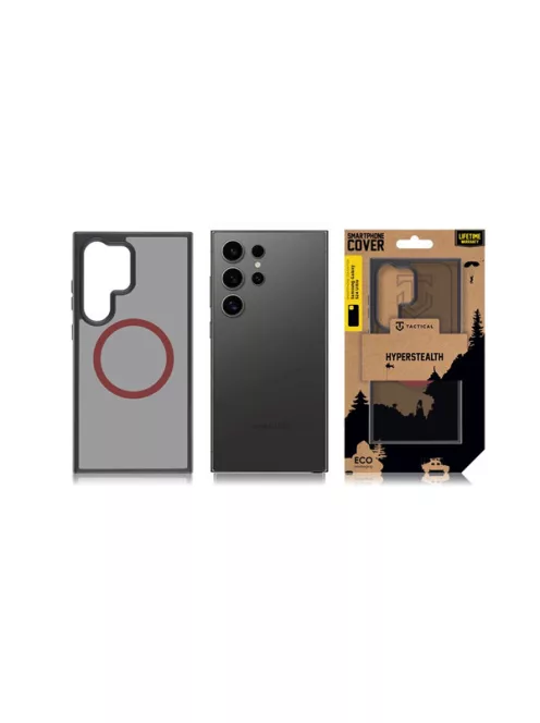 Tactical MagForce Hyperstealth 2.0 Samsung Galaxy S24 Ultra magsafe tok, fekete/piros