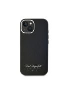 Karl Lagerfeld Grained PU Hotel RSG iPhone 15 hátlap tok, fekete