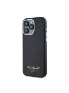 Karl Lagerfeld Grained PU Hotel RSG iPhone 15 Pro Max hátlap tok, fekete