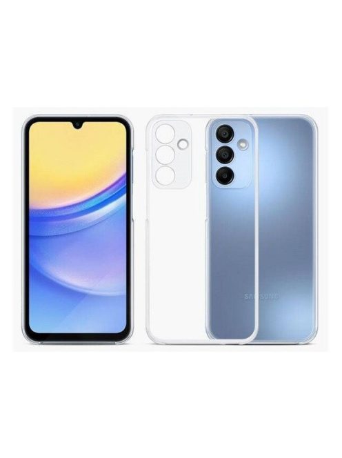 Samsung Galaxy Clear A15 4G/5G gyári hátlap tok, átlátszó