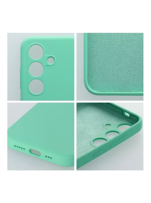 2mm Samsung Galaxy A15 5G / A15 4G szilikon hátlap tok, mentazöld