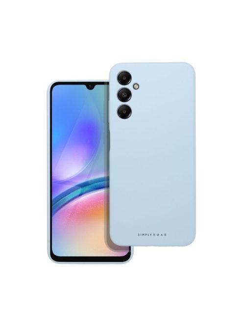 Roar Samsung Galaxy A05s prémium szilikon tok velúr béléssel, világoskék