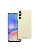 Roar Samsung Galaxy A05s prémium szilikon tok velúr béléssel, világossárga