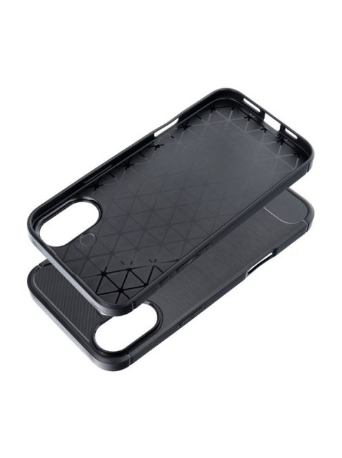 Forcell Carbon Apple iPhone 16 Plus szilikon tok, fekete