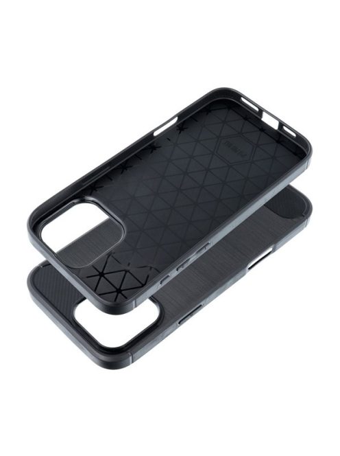 Forcell Carbon Apple iPhone 16 Pro Max szilikon tok, fekete