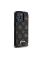 Guess PU Peony Script Apple iPhone 16 Pro Max Magsafe kompatibilis tok, fekete-barna GUHMP16XPGPYSK