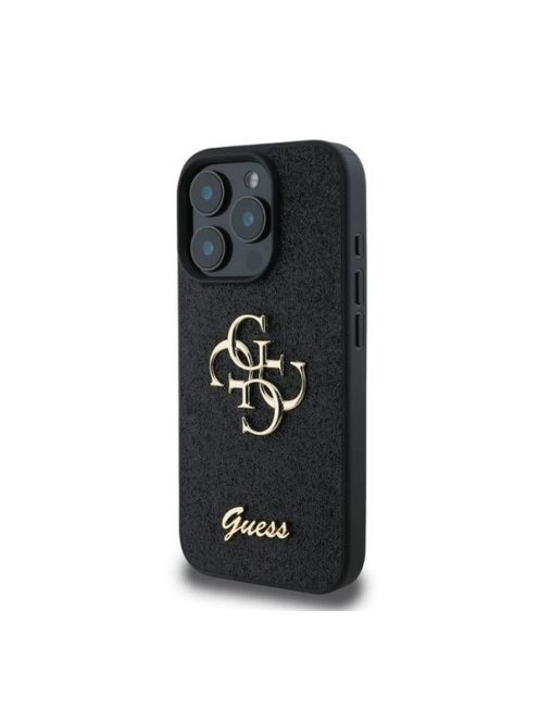 Guess Apple iPhone 16 Pro hátlap tok, fekete/barna GUHCP16LHG4SGK