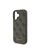 Guess 4G Classic Apple iPhone 16 Plus hátlap tok, barna GUHCP16MG4GFBR