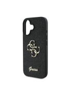 Guess Fixed Glitter Big 4G Apple iPhone 16 Plus hátlap tok, fekete/barna