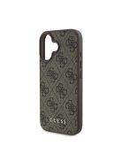 Guess 4G Classic Apple iPhone 16 hátlap tok, barna GUHCP16SG4GFBR