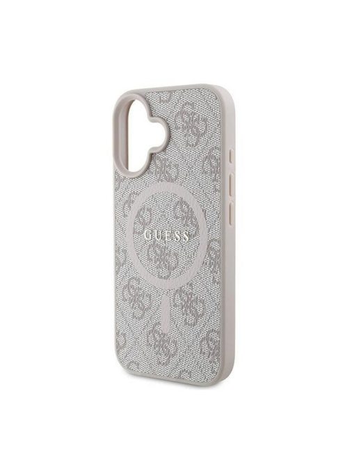 Guess 4G Ring Classic Logo Apple iPhone 16 Plus hátlap tok, rózsaszín GUHMP16MG4GFRP