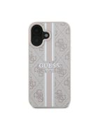 Guess 4G Printed Stripes MagSafe Apple iPhone 16 Plus hátlap tok, rózsaszín GUHMP16MP4RPSP