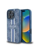 Guess 4G Printed Stripes MagSafe Apple iPhone 16 Pro Max hátlap tok, kék GUHMP16XP4RPSB