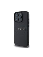 Guess PU Grained Classic Logo Apple iPhone 16 Pro Max MagSafe kompatibilis hátlap tok, barna