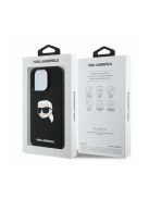 Karl Lagerfeld Liquid Silicone Karl Head MagSafe Apple iPhone 16 Pro Max hátlap tok, fekete