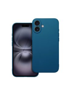 Matt Apple iPhone 16 Plus szilikon tok, kék