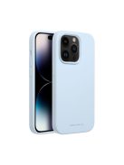 Roar Apple iPhone 16 Pro Max prémium szilikon tok velúr béléssel, világoskék