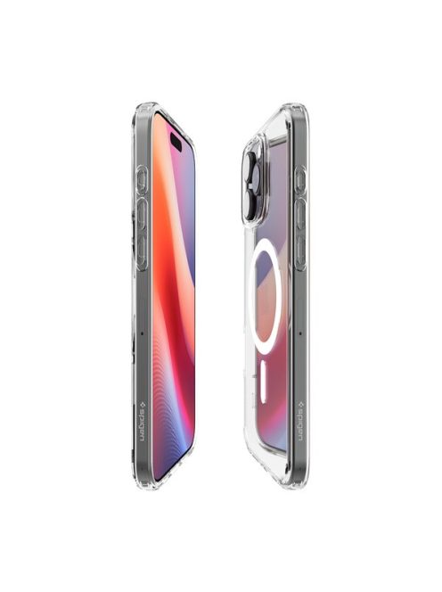 Spigen Ultra Hybrid MagFit Apple iPhone 16 Pro Max tok, + EZ FIT kijelzővédő fólia csomag, fehér ACS08141