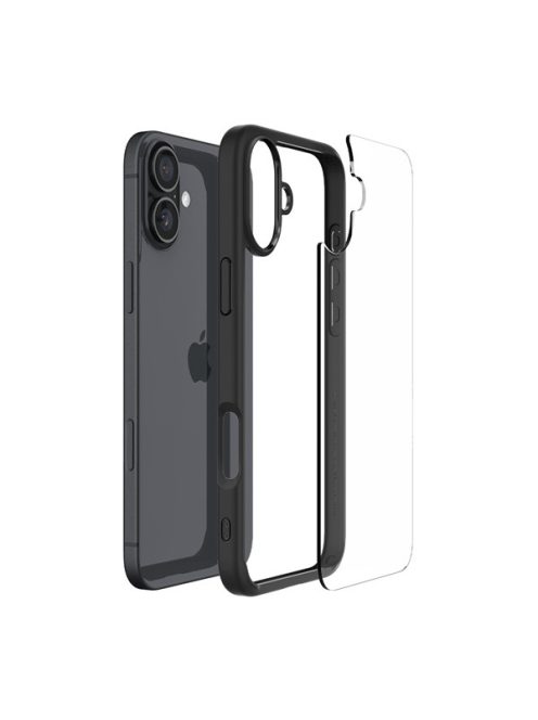 Spigen Ultra Hybrid iPhone 16 Plus tok, Matte Black, fekete ACS08072