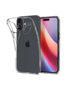   Spigen Liquid Crystal iPhone 16 tok, Crystal Clear, átlátszó ACS08190