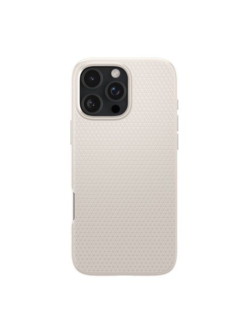 Spigen Liquid Air iPhone 16 Pro tok, Natural Titanium, átlátszó-bézs, bézs ACS08120