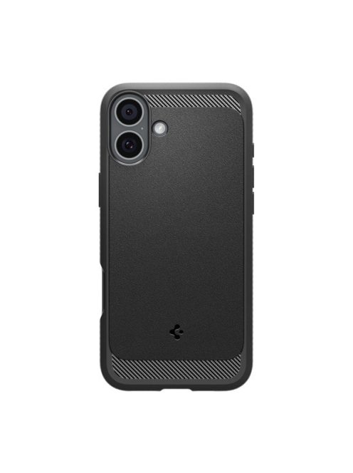 Spigen Rugged Armor MagFit Apple iPhone 16 tok, Matte Black, fekete ACS08214