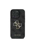 Guess PU 4G Metal Logo Apple iPhone 16 Pro Max hátlap tok, szürke