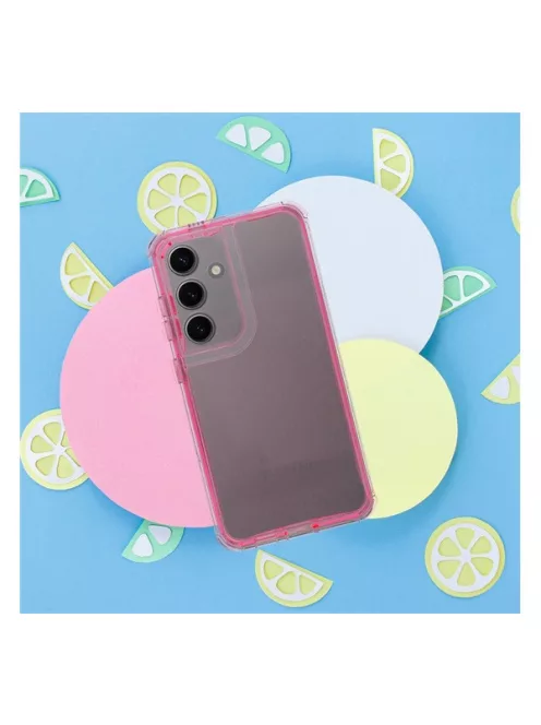 Matrix Samsung Galaxy A55 5G hátlap tok kameravédő peremmel, rózsaszín