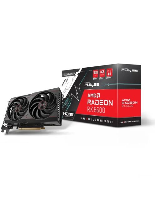 Sapphire AMD Radeon RX 6600 Pulse 8GB GDDR6  használt videokártya