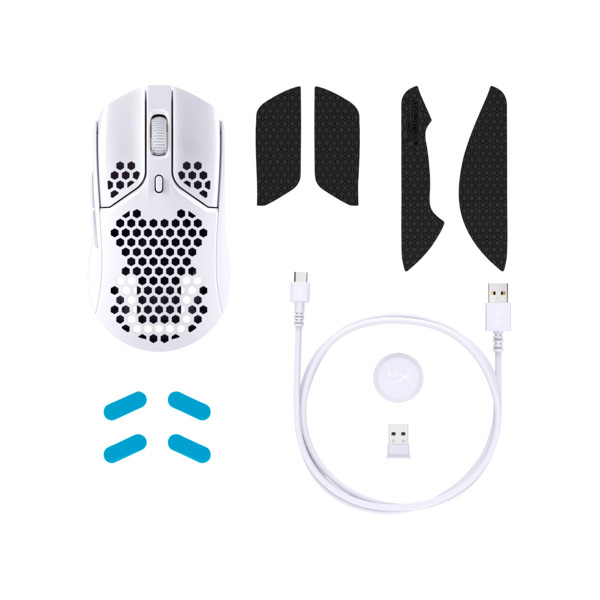 HP HYPERX Vezeték Nélküli Egér Pulsefire Haste Wireless - Gaming Mouse White